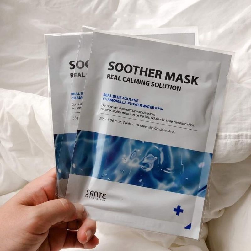 Mặt nạ tế bào gốc Sante Soother mask mẫu mới tách lẻ