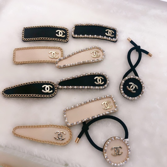 Set dây buộc tóc, kẹp mái, bờm trọn bộ