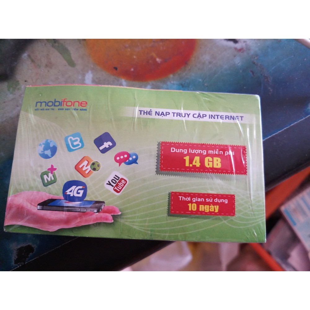 Combo 10 Thẻ data 1.4gb 10 ngày