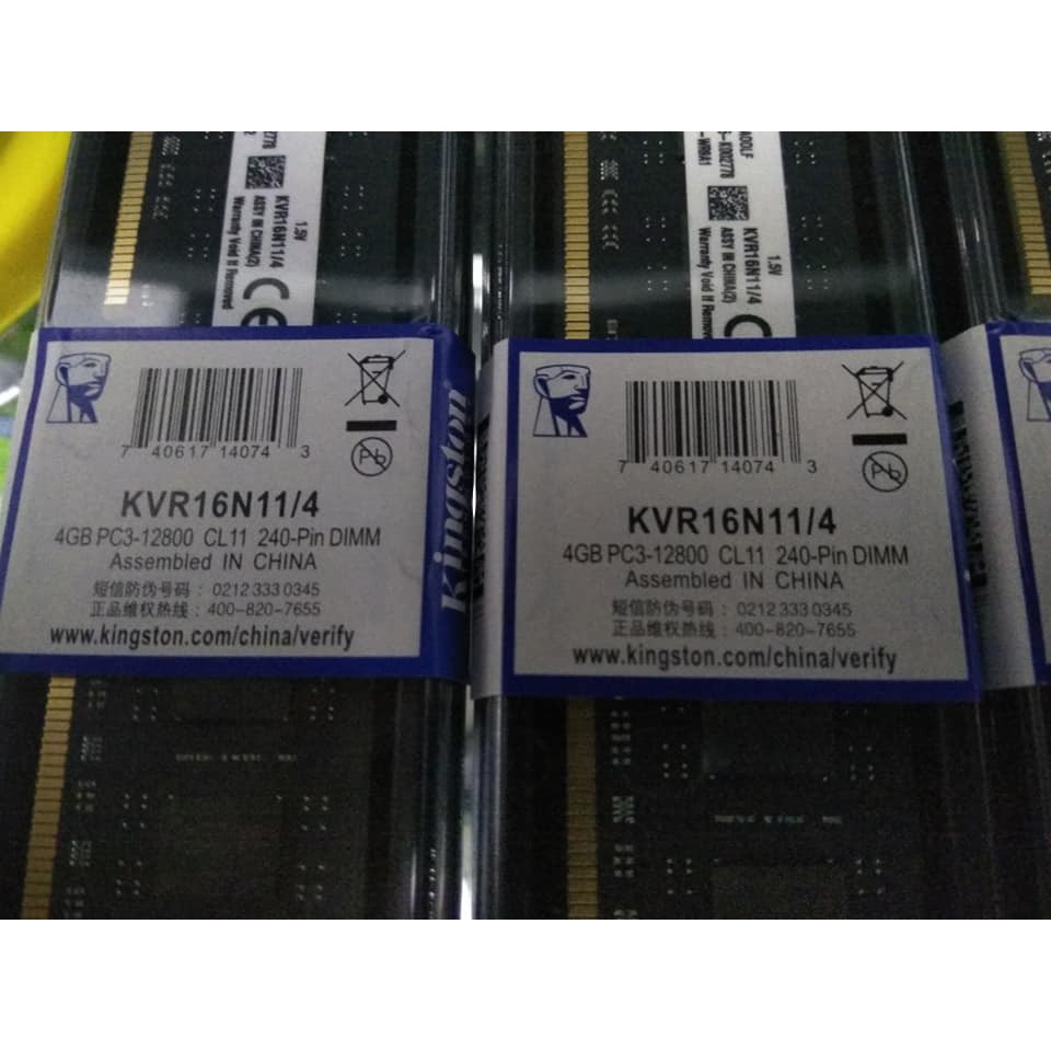 Thẻ Nhớ Ram Ddr3 Kingstone 4gb 12800-1600 Mới | BigBuy360 - bigbuy360.vn