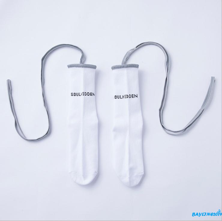 Tất Cotton Cổ Cao In Chữ Độc Đáo Thời Trang