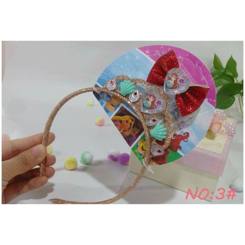 Set 2 Món Cài Tóc Và Kẹp Tóc Công Chúa nàng tiên cá trẻ em