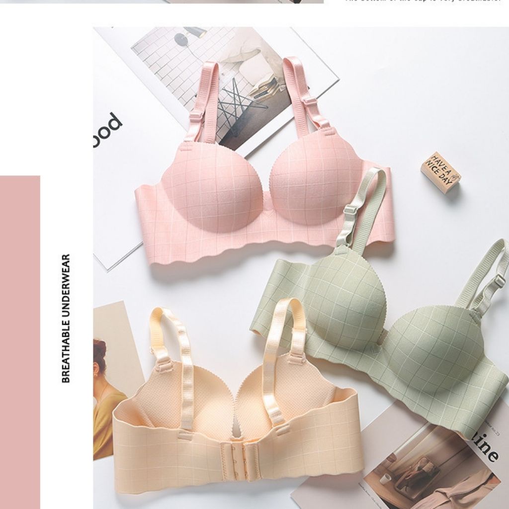 Áo ngực su không gọng nâng ngực, áo lót nữ đệm bàn tay A879