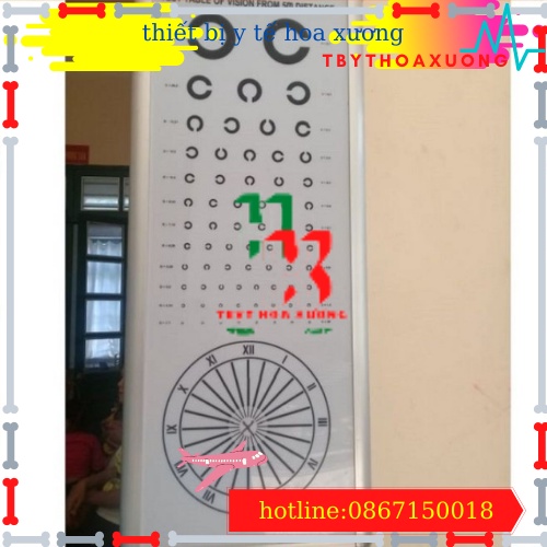 BẢNG ĐO THỊ LỰC CHỮ C KIỂM TRA THỊ LỰC