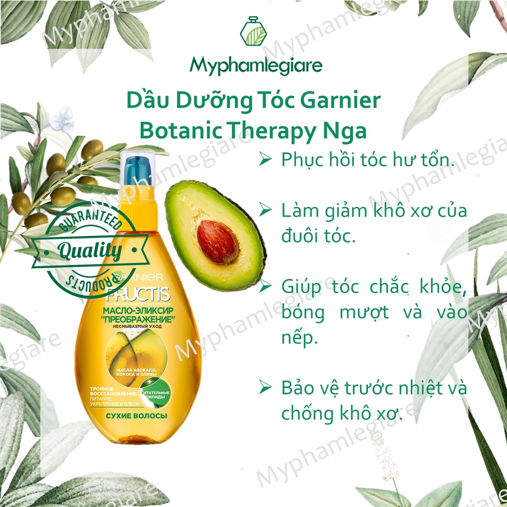 Dầu dưỡng tóc Garnier Argan Botanic Therapy Ultra [dưỡng tốt ko bết]