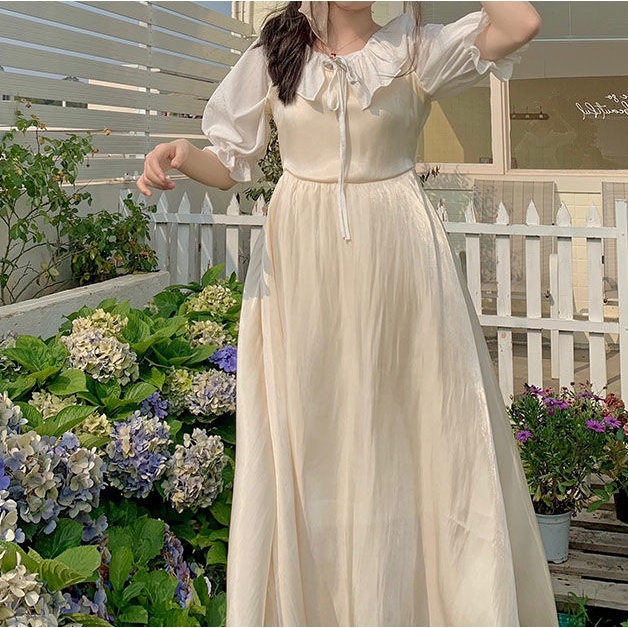 Phụ Nữ Mùa Thu Thời Trang Mới Sang Trọng Váy Midi Phiên Bản Hàn Quốc Váy Ngọt Ngào Cổ Điển