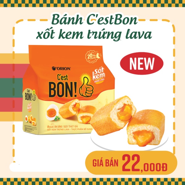 QUẬN 3   MỘT TÚI BÁNH CEST BON  HƯƠNG VỊ TRỨNG MUỐI SỢI GÀ SỐT TRỨNG MUỐI