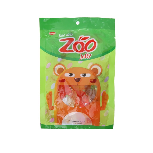 Kẹo dẻo Bibica zoo jelly hương trái cây 100g