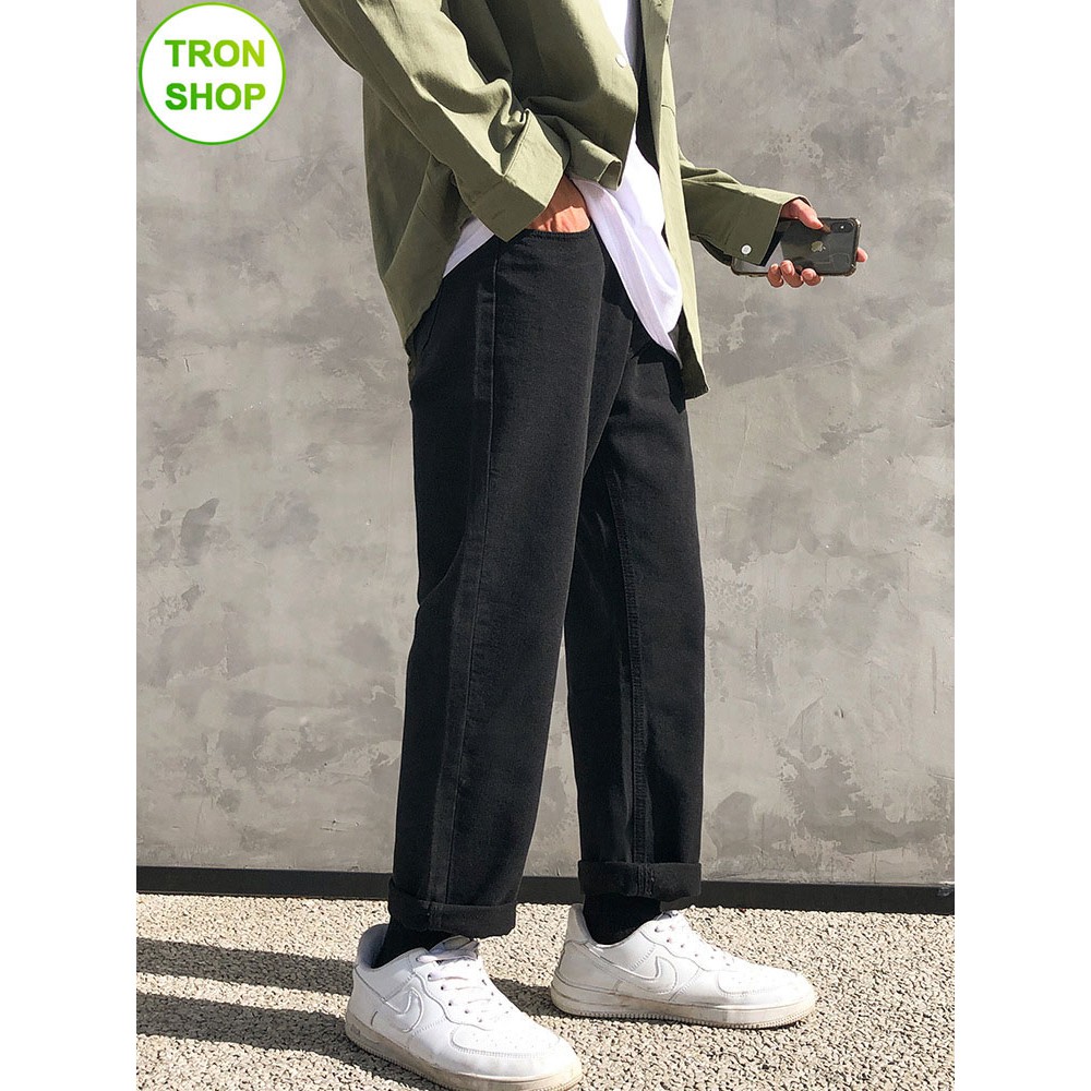 QUẦN JEAN BAGGY NAM BASIC ĐEN TS902 | BigBuy360 - bigbuy360.vn
