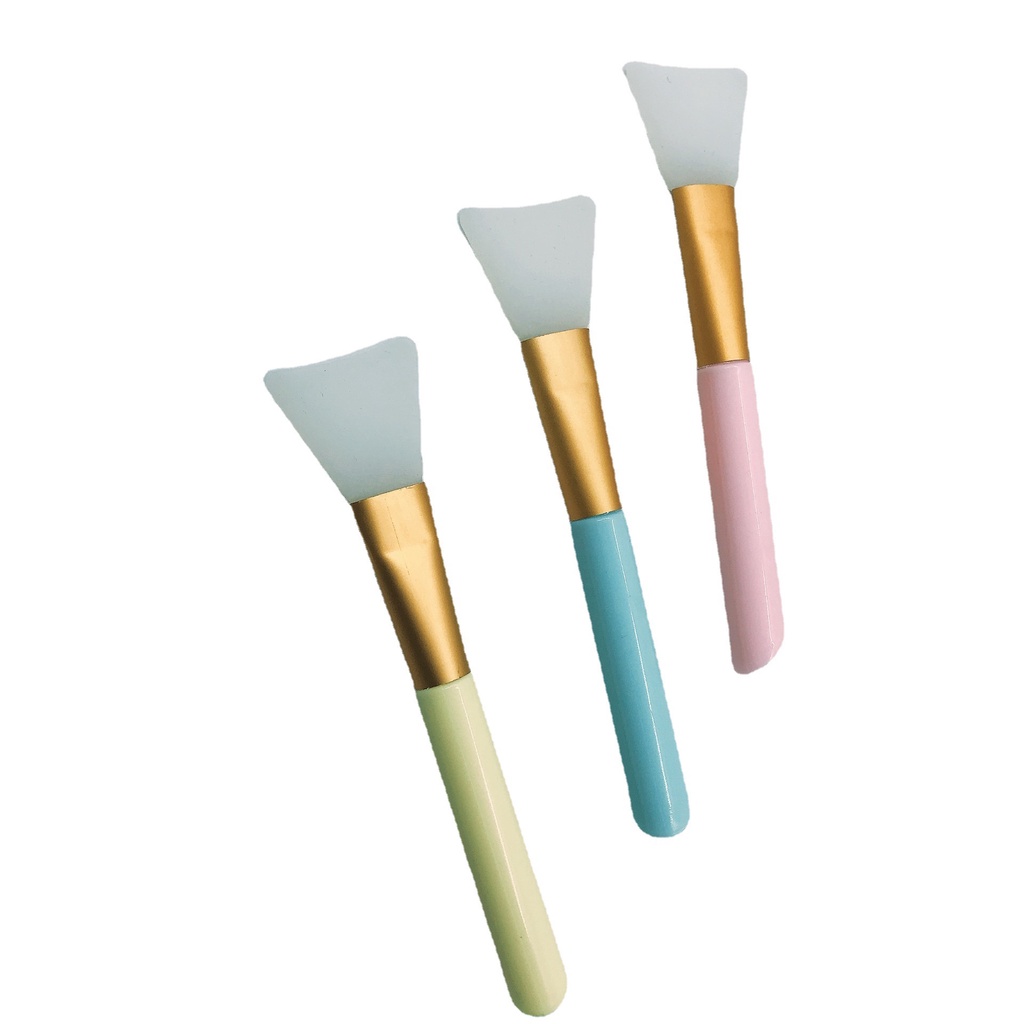 Cọ quét mặt nạ bằng Silicon tiện lợi chất lượng cao Cọ đắp mặt silicon chất lượng cao 3 màu