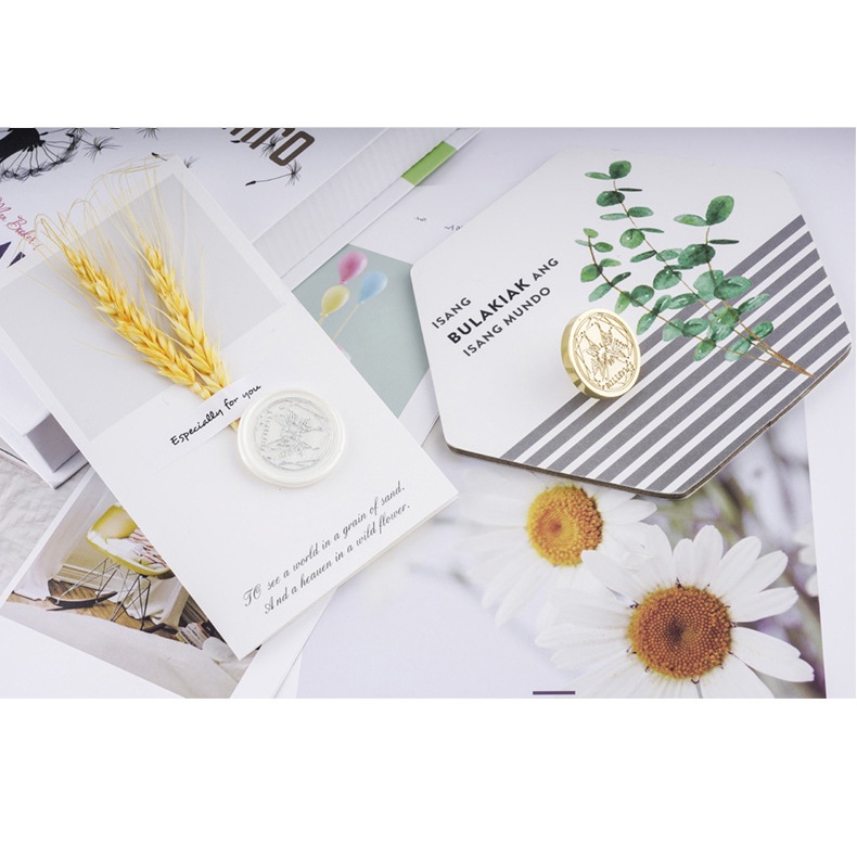 Đầu Con Dấu Sáp Niêm Phong Thiệp Mời DIY Họa Tiết Bướm