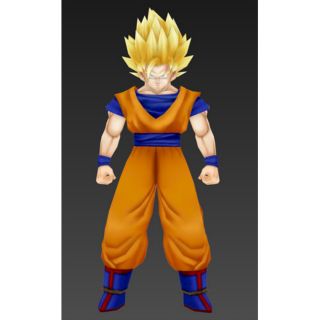 Mô hình giấy goku super sayan 2