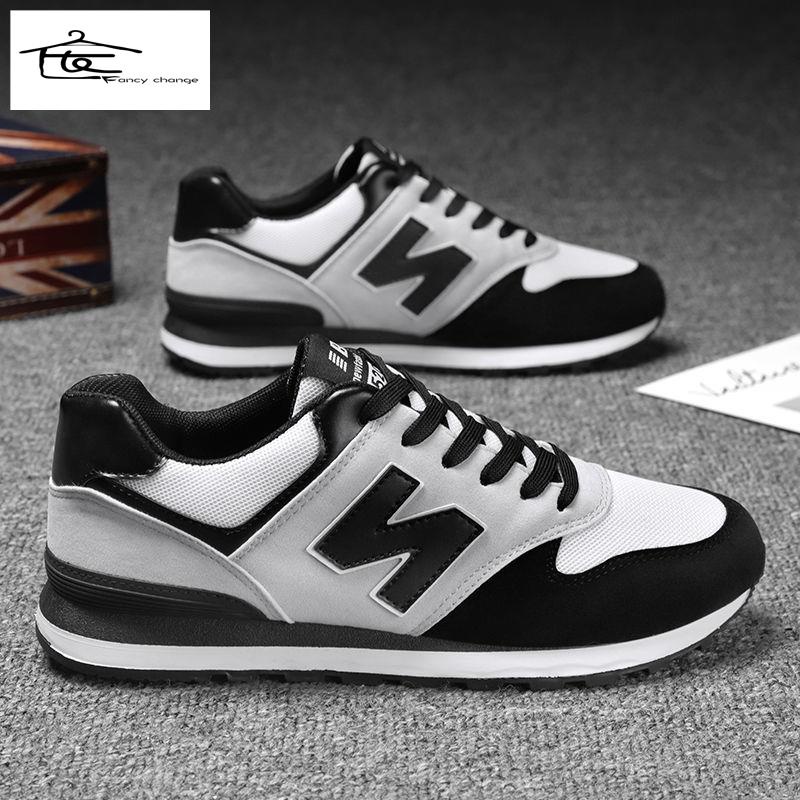 Hàng Có Sẵn Bán Chạy~Giày Thể Thao Chạy Bộ Hình Chữ N Thoáng Khí Khử Mùi Phong Cách Hàn Quốc Phù Hợp Với Mùa Xuân Và Mùa Thu