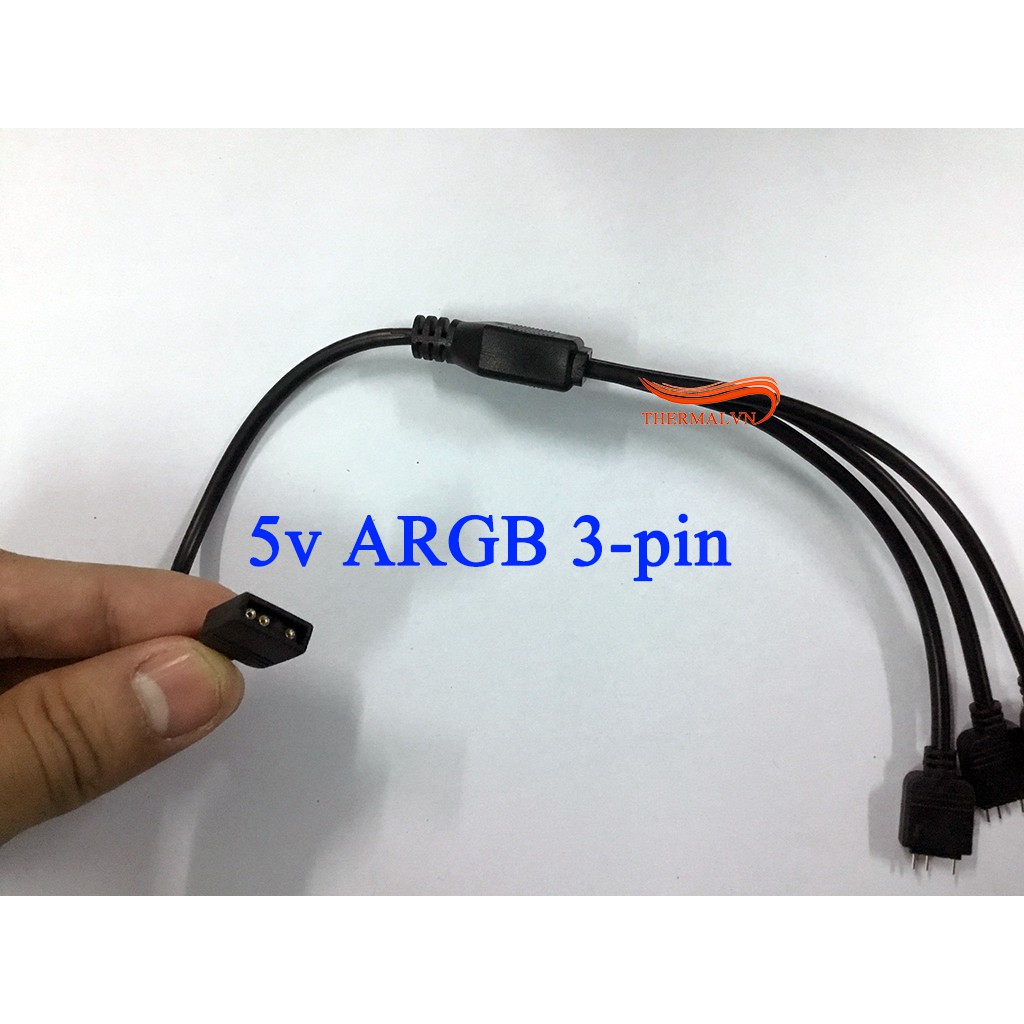 Dây chia RGB 12v 4-pin và dây chia ARGB 5v 3-pin - Mở rộng chân cắm đèn RGB