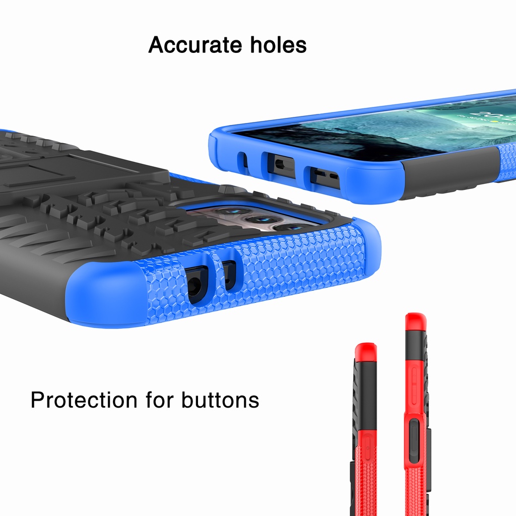 Ốp Điện Thoại Nhựa Cứng PC Phối TPU Dẻo Chống Sốc Có Giá Đỡ Cho Nokia G11 / G21