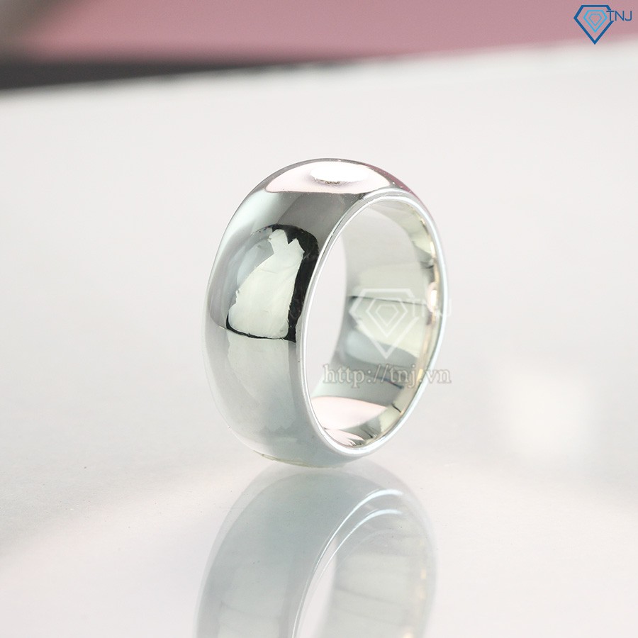 Nhẫn bạc nam tròn trơn cá tính mạnh mẽ NNA0106