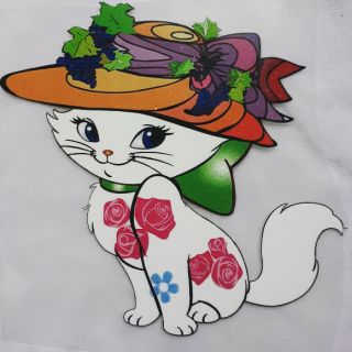 Hình ủi Nàng mèo nón hoa