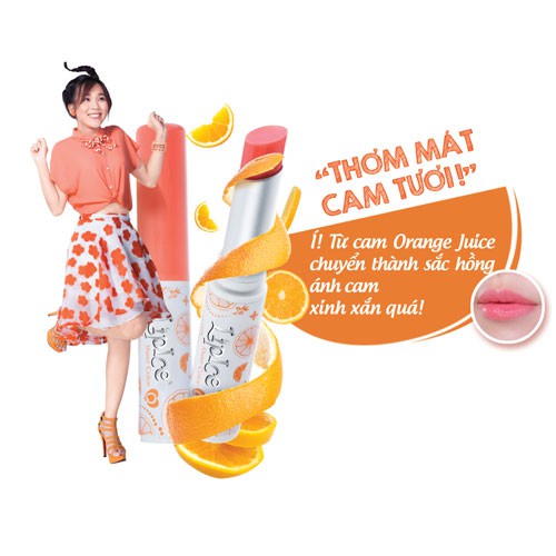 🍀🍀Son Dưỡng Môi Có Màu LipIce Sheer Color Orange Juice - Hương cam