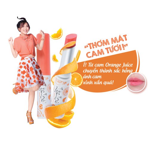 🍀🍀Son Dưỡng Môi Có Màu LipIce Sheer Color Orange Juice - Hương cam