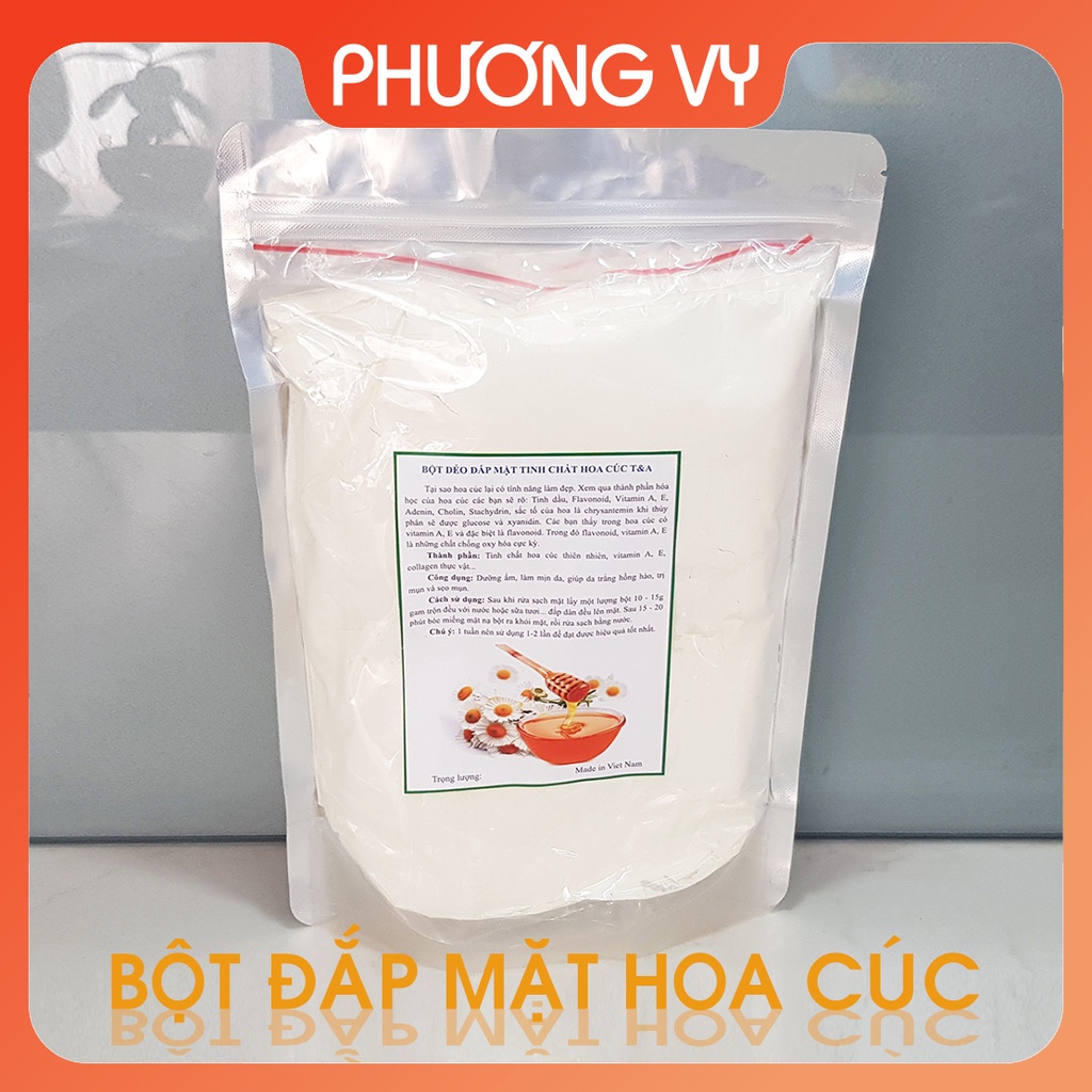 1000g BỘT DẺO ĐẮP MẶT TINH CHẤT HOA CÚC DƯỠNG DA SPA