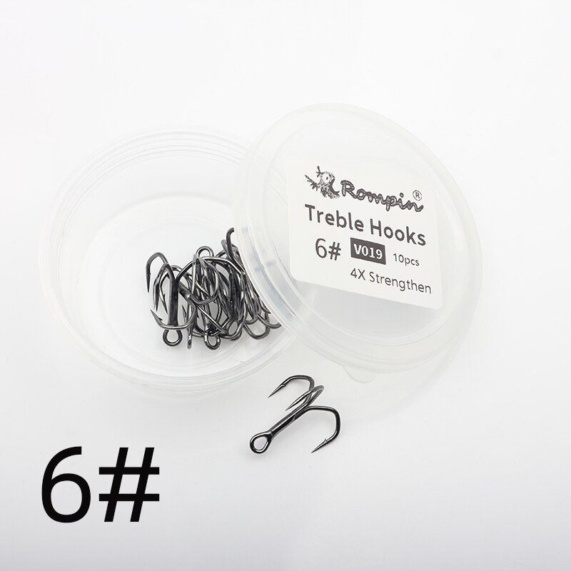 Hộp 10 lưỡi câu cá bằng thép carbon 2 / 4 / 6 / 8 / 10 / 12 / 14 V019 chuyên dụng