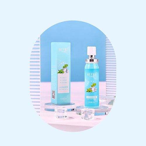 Nước xịt thơm miệng Heyxi dạng chai 20ml cho hơi thở thơm mát, Lọ xịt thơm miệng Heyxi dạng chai 20ml kháng khuẩn