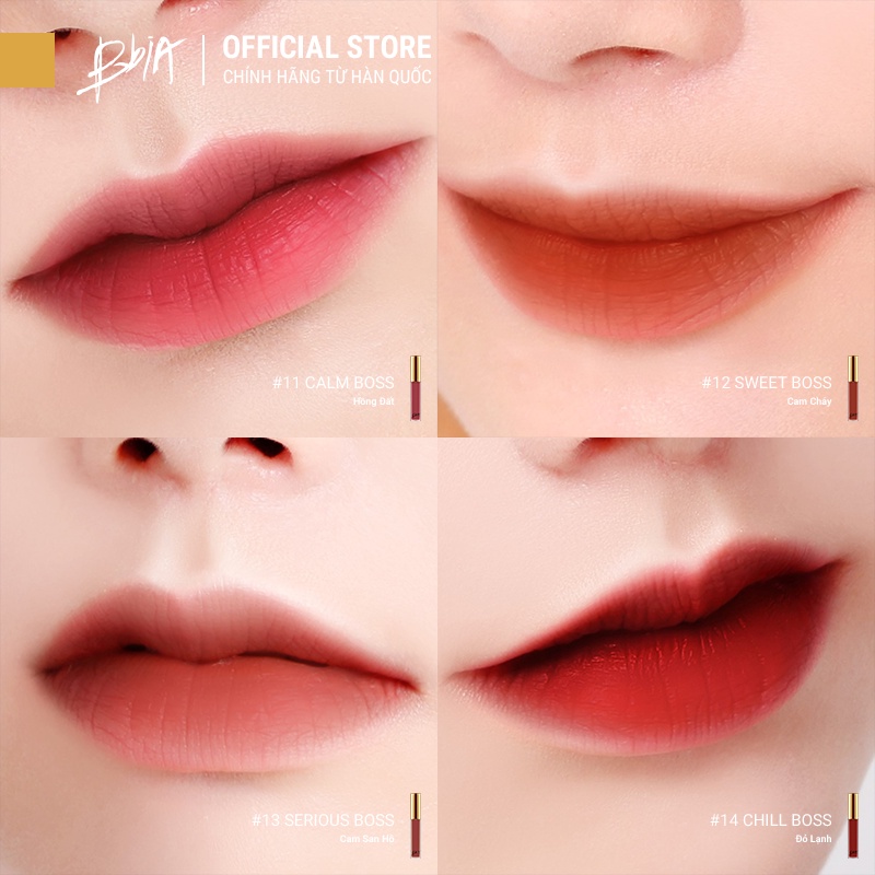 Son Kem Lì Bbia Last Velvet Lip Tint Version 3 (5 màu) 5g Bbia Official Store