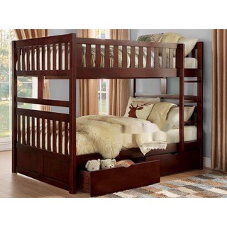 Giường 2 Tầng Unit-1m2 Gỗ Tự Nhiên Có Hộc Kéo