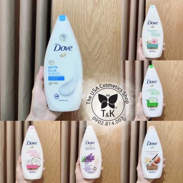 🌸 SỮA TẮM DOVE MỸ (NHIỀU MÙI )