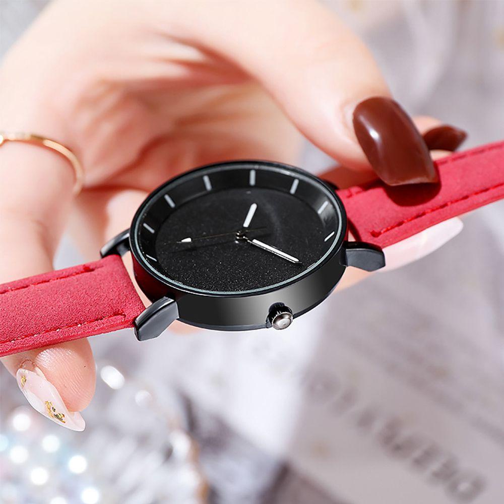 HS Đồng Hồ Nữ Dây Da Thiết Kế Đơn Giản