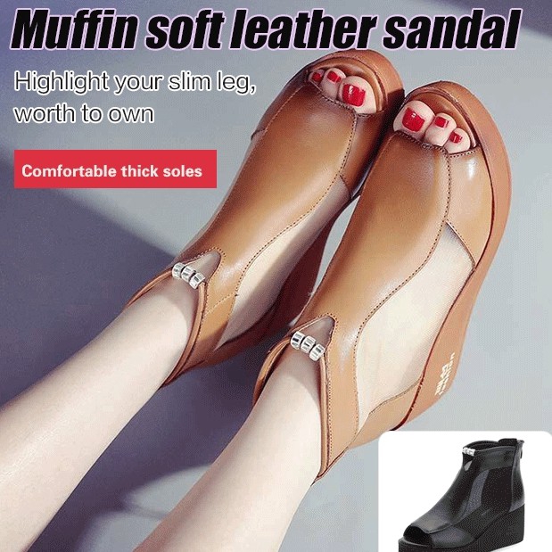 Giày sandal đế xuồng phong cách nữ tính