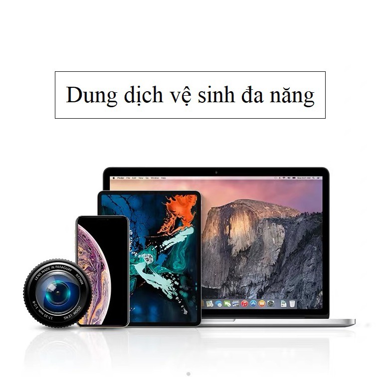 Bộ dung dịch xịt vệ sinh làm sạch màn hình điện thoại, máy tính laptop, máy tính bảng tablet JRC-1