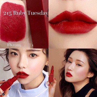 ⭐️⭐️⭐️[KÈM QUÀ TẶNG]: Son 3CE Red Recipe Màu 215 – Ruby Tuesday chính hãng 100%