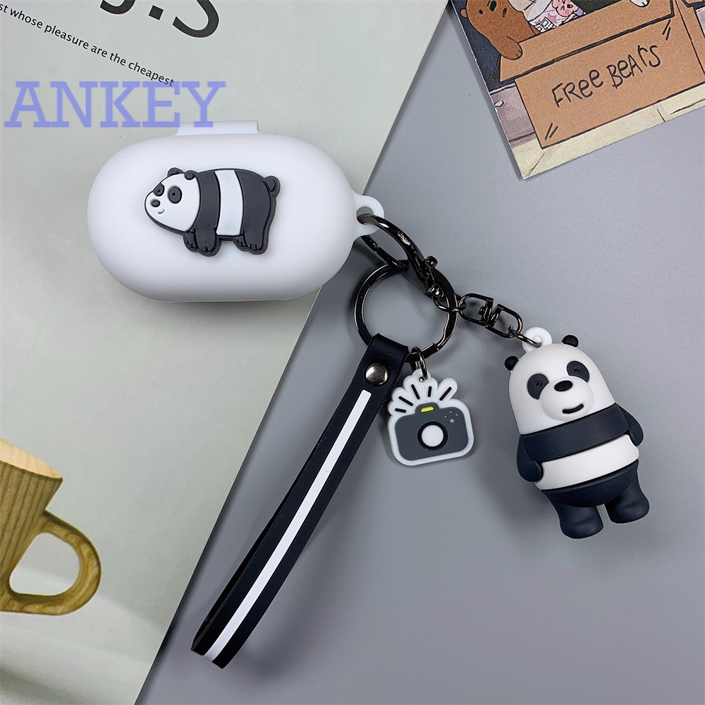 Sony WF-C700N Case Earphone C700N Silicone Bear Panda Cartoon Earbuds Waterproof Case Soft Protective Cover