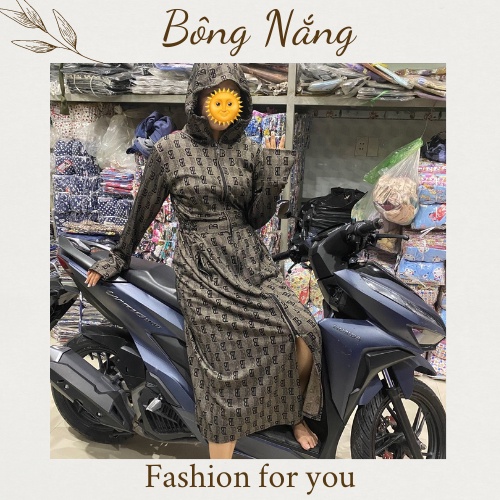 Áo chống nắng nữ toàn thân chất vải Umi thun lạnh cao cấp xẻ tà trước sau che kín chân Freesize 2022