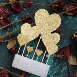 Set que tim sao nhũ to nhỏ các màu