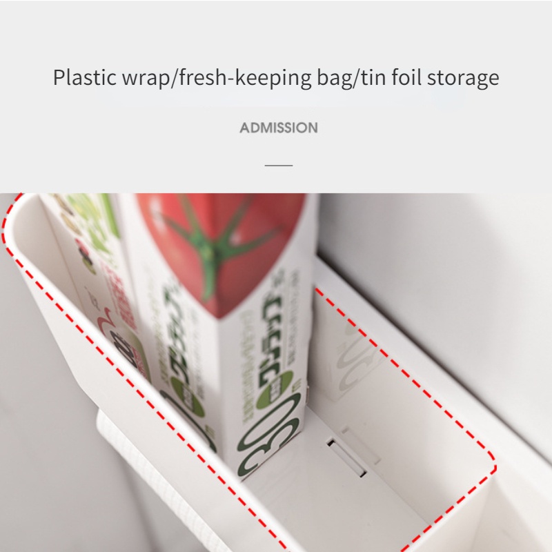 Giá Đỡ Cuộn Khăn Giấy Bằng Nhựa Gắn Tường Không Khoan Lỗ Sáng Tạo Cho Nhà Bếp Nhà Tắm