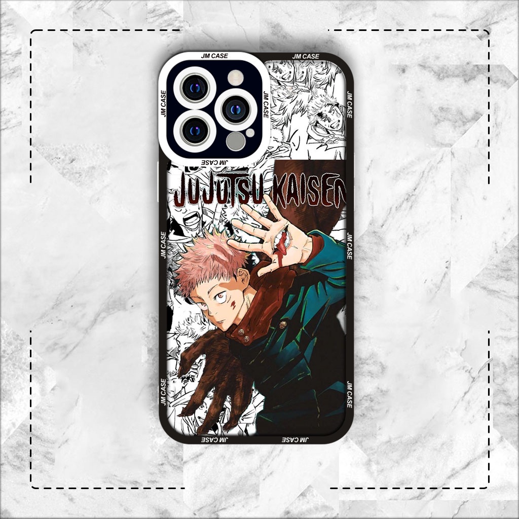 Ốp lưng iphone samsung xiaomi oppo cạnh vuông JM Case Manga Itadori