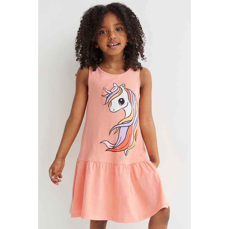 Váy cotton bé gái HM