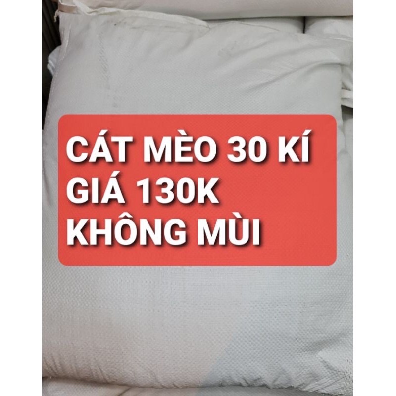[SIÊU RẺ] Cát vệ sinh cho mèo bao xá 30kg