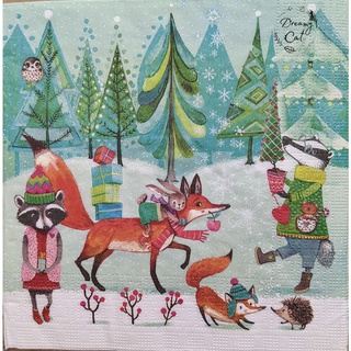 Khăn giấy in hình trang trí - Decoupage napkin - NAP-33-016