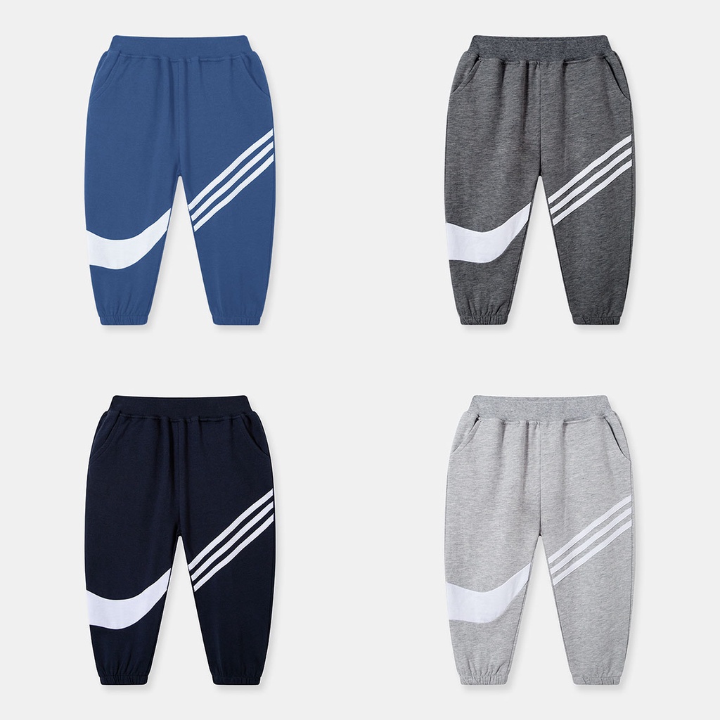 Quần thun cho bé trai BETOP quần nỉ cho bé trai dáng thể thao chất cotton hàng xuất khẩu