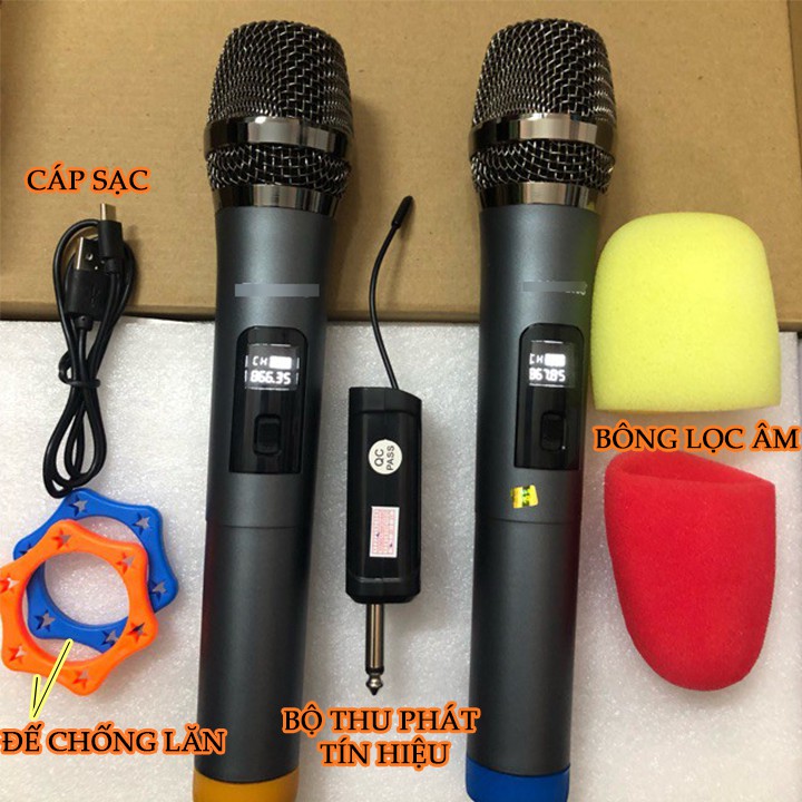 Bộ 2 Micro Blueotooth Karaoke Zansong V19