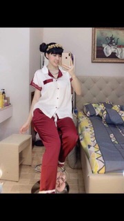 Pijama phi lụa dài cao cấp cực sang chảnh