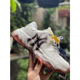 Giày mlb ny đế nâu hàng cao cấp. fullbox + tất + lọ tẩy trắng