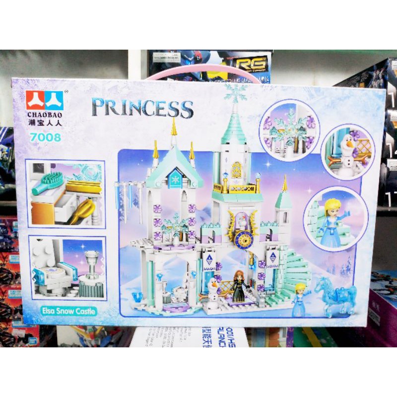ĐỒ CHƠI XẾP HÌNH LEGO CÔNG CHÚA ELSA NỮ HOÀNG BĂNG GIÁ DISNEY BỘ LẮP RÁP LÂU ĐÀI TUYẾT 7008