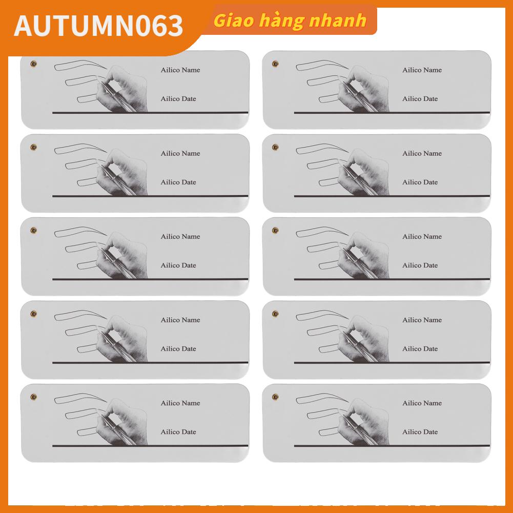 Autumn063 10 cái Tái Sử Dụng Hình Xăm Lông Mày Sách Bài Tập Vẽ Microblading Thực Hành Cho Người Mới Bắt Đầu