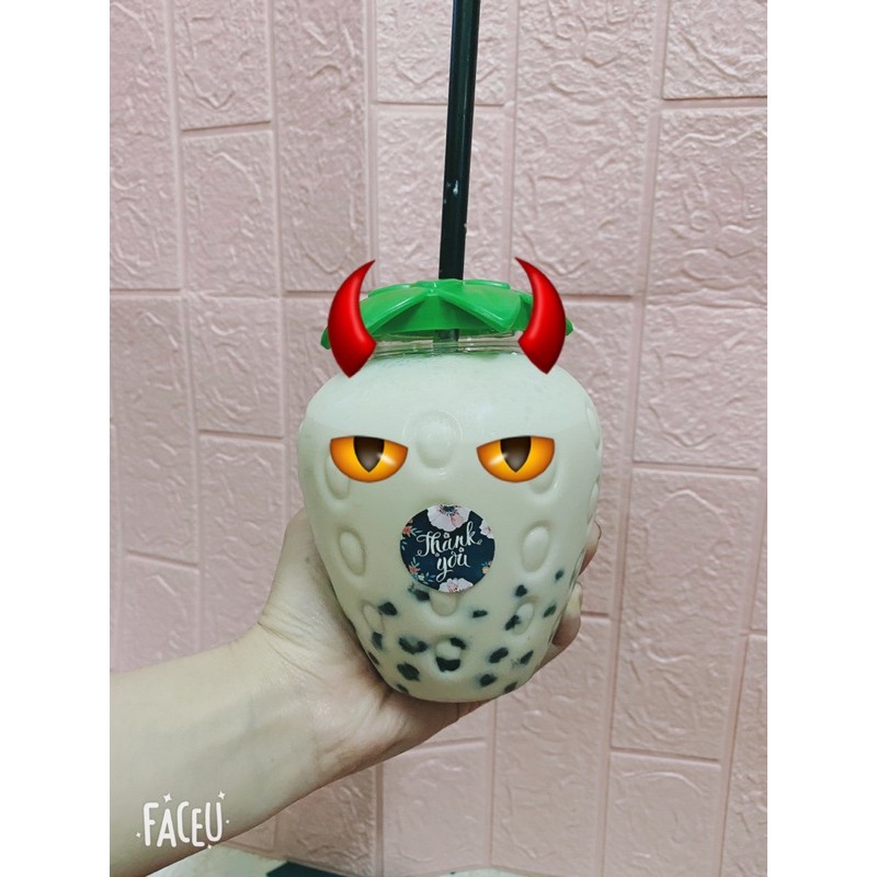 Ly nhựa cute đựng đồ uống trà chanh, trà sữa 500ml | BigBuy360 - bigbuy360.vn