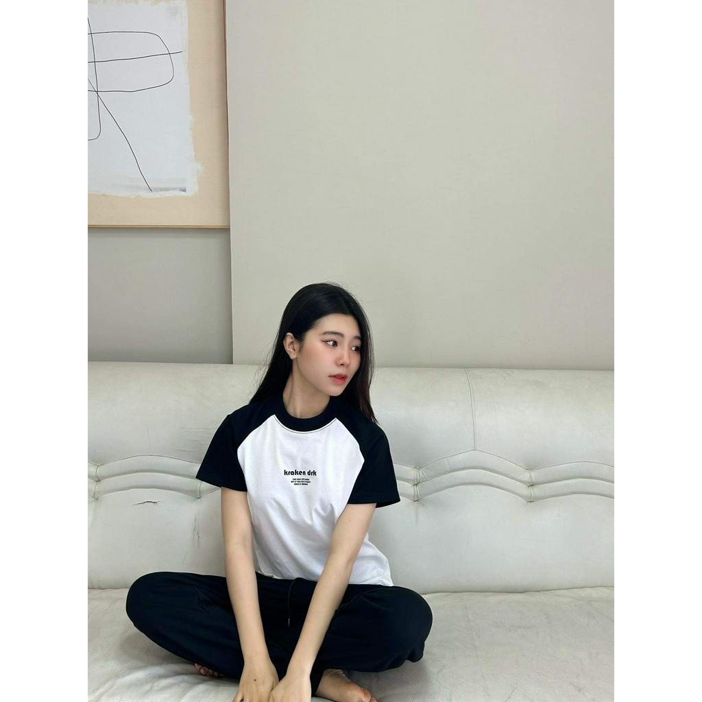 Áo BABY TEE Raglan - Kraken Drk