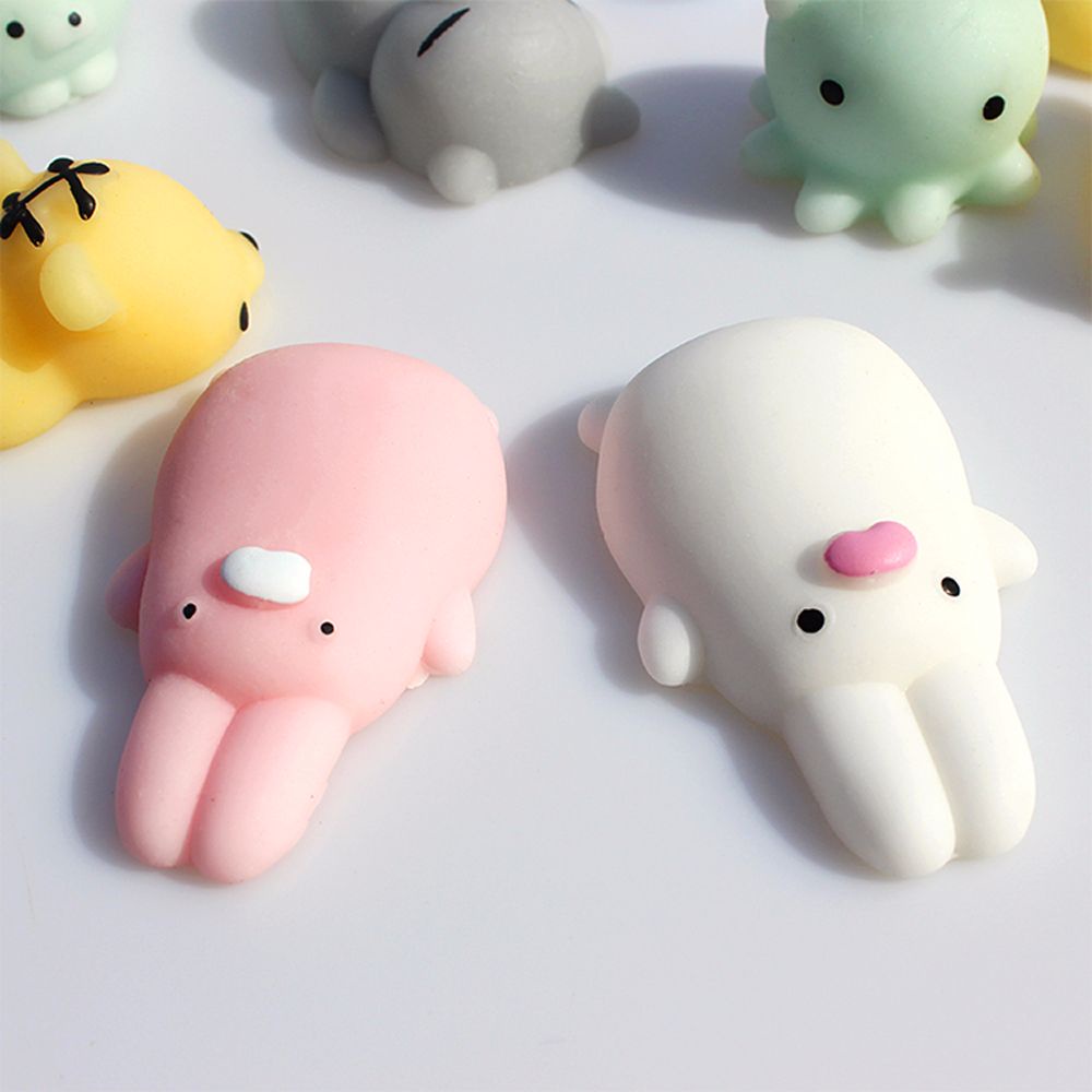 Bộ 10 đồ chơi mochi mini dễ thương vui nhộn giảm căng thẳng cho bé